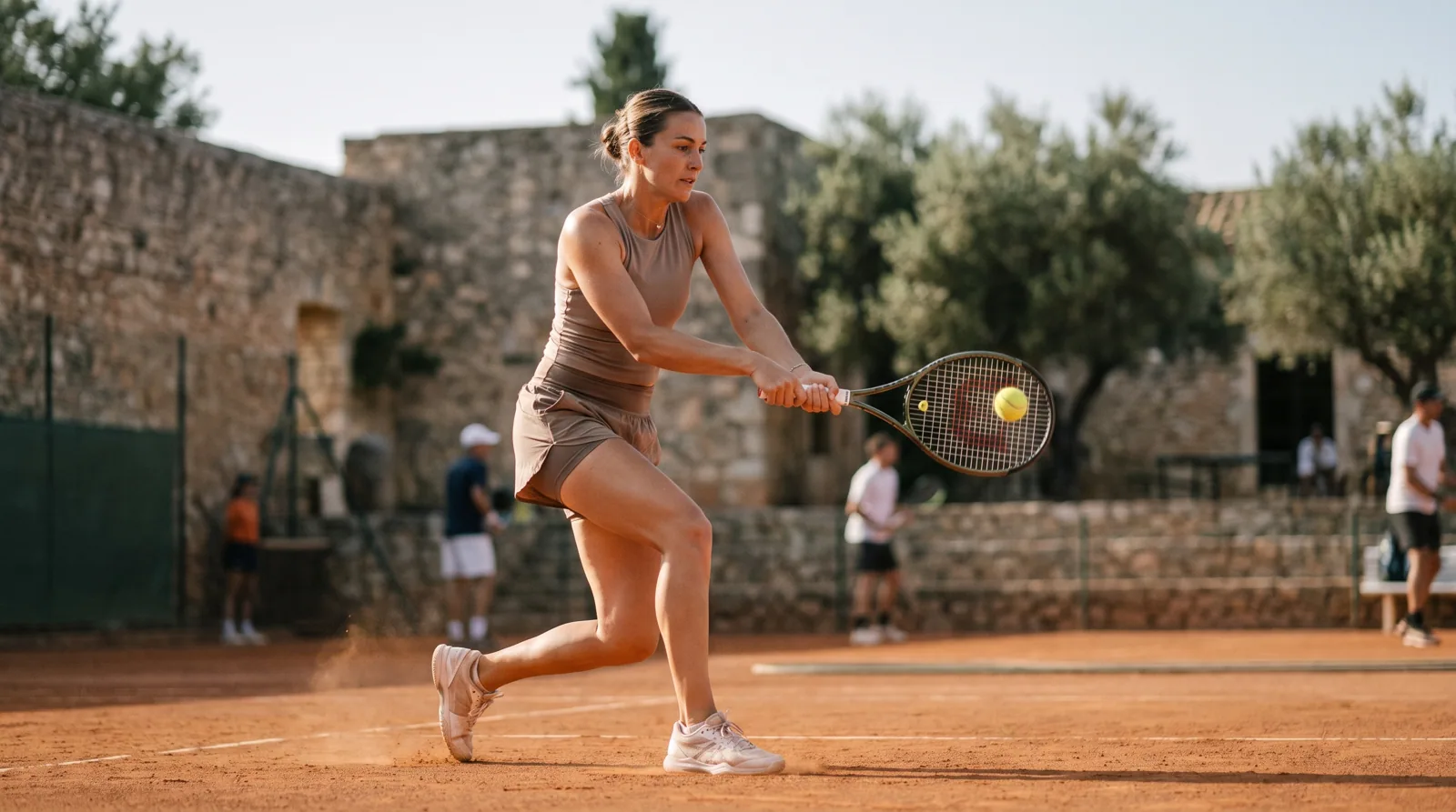Two-handed tennis backhand