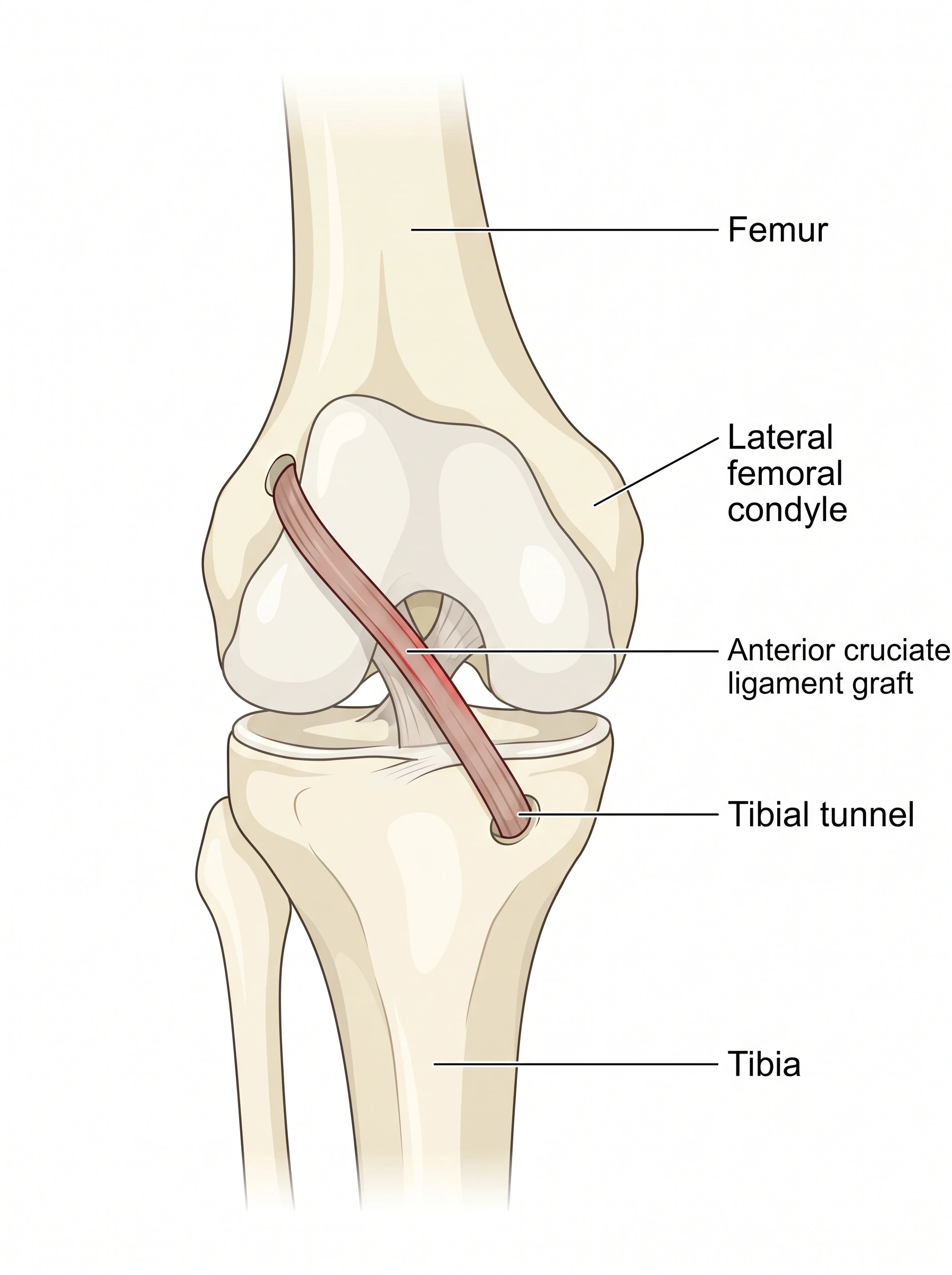 Medical illustration of ACL Reconstruction