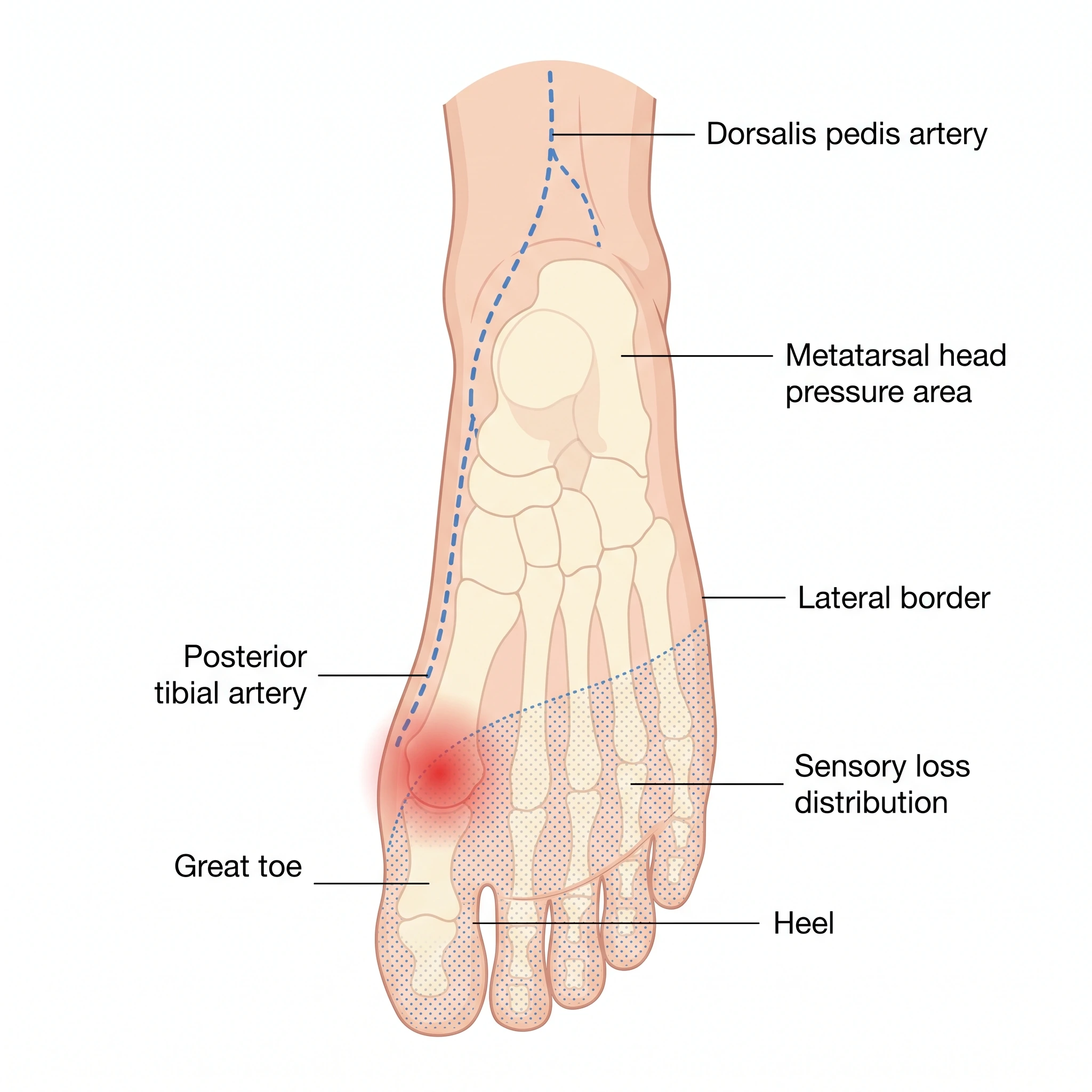 Medical illustration of Diabetic Foot / At-Risk Foot