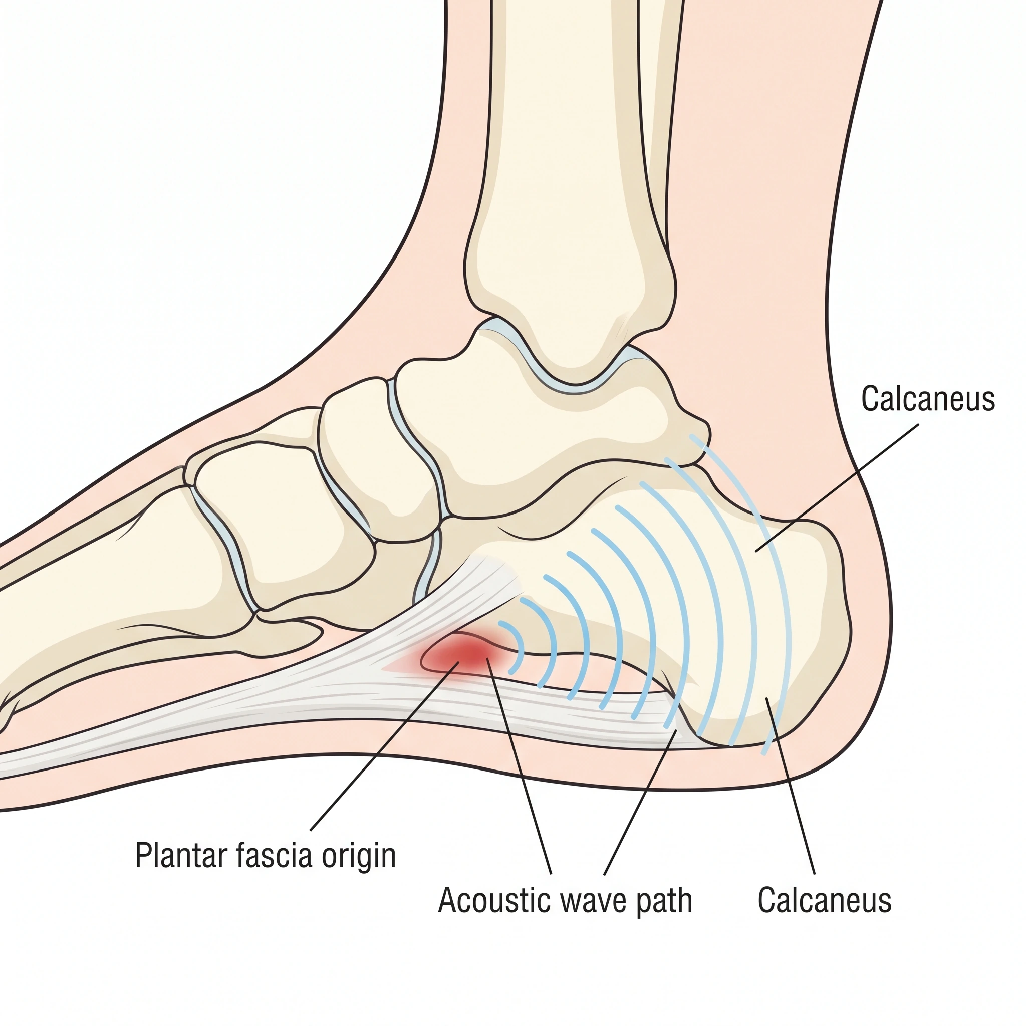 Medical illustration of Shockwave Therapy (EPAT)